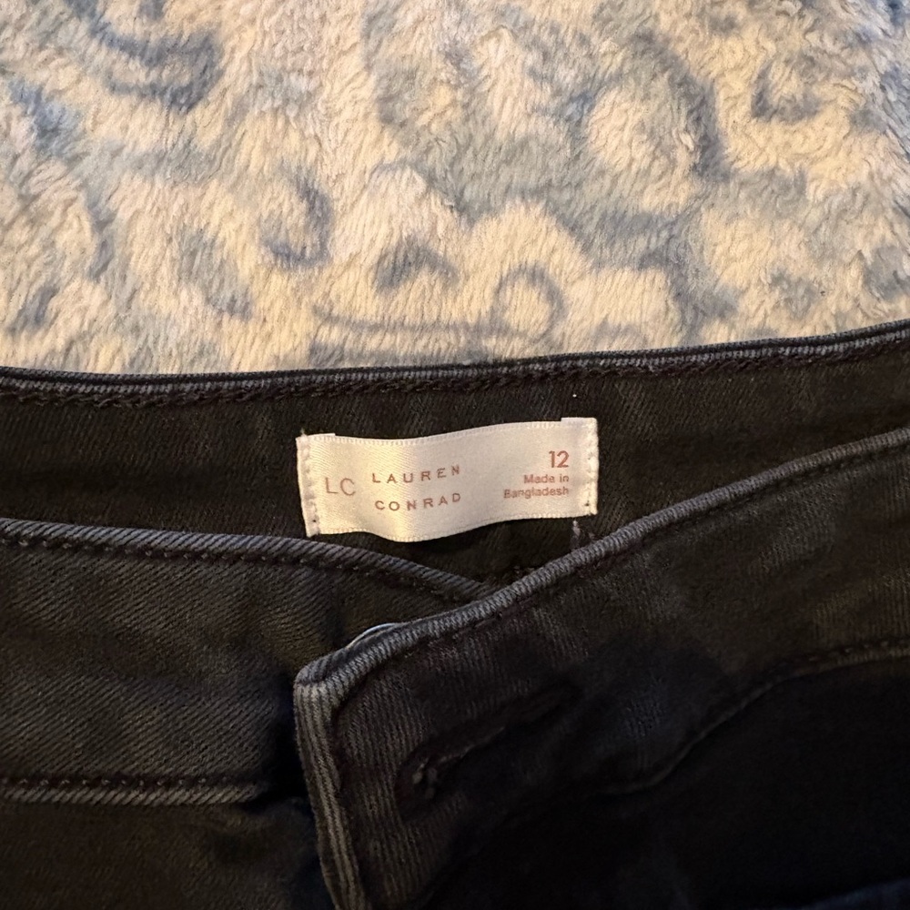 LC Lauren Conrad Black Flare & Wide Leg Jeans